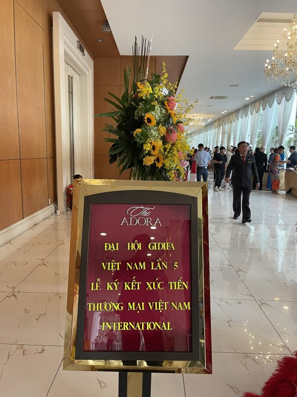 Vệ sĩ uy long công tác an ninh cho đại hội GIDIFA Việt Nam lần 5 và lễ ký kết xúc tiến thương mại International