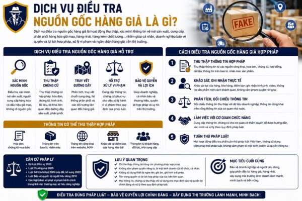 Dịch Vụ Điều Tra Nguồn Gốc Hàng Giả Là Gì?